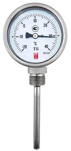 Биметаллический термометр ТБ-Р нерж.сталь
