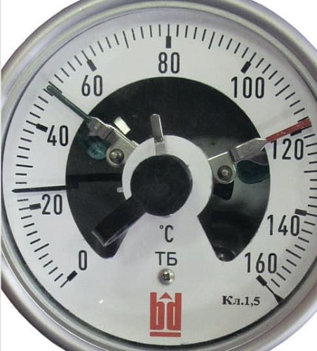 Биметаллический термометры с электроконтактами ТБ мод.Э